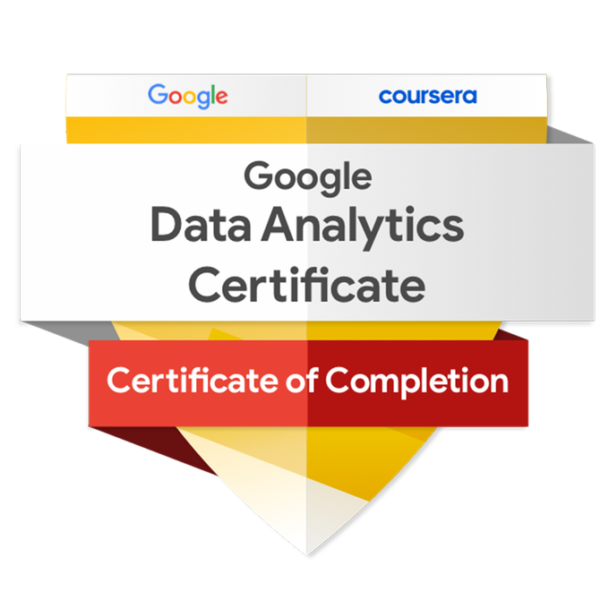 Certification Google Data Analytics Professional Certification